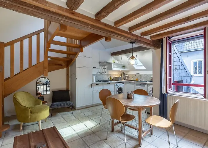 L\'Escalier D\'H - Duplex 3 In The City Center - Normand Charm - Family Stay
